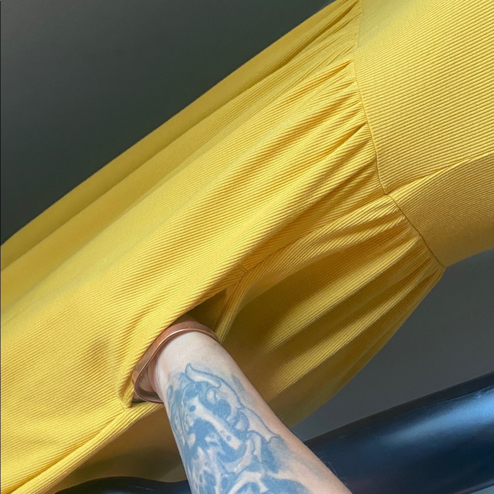 Wild Fable Mustard Ribbed Dress - Picture 6 of 12